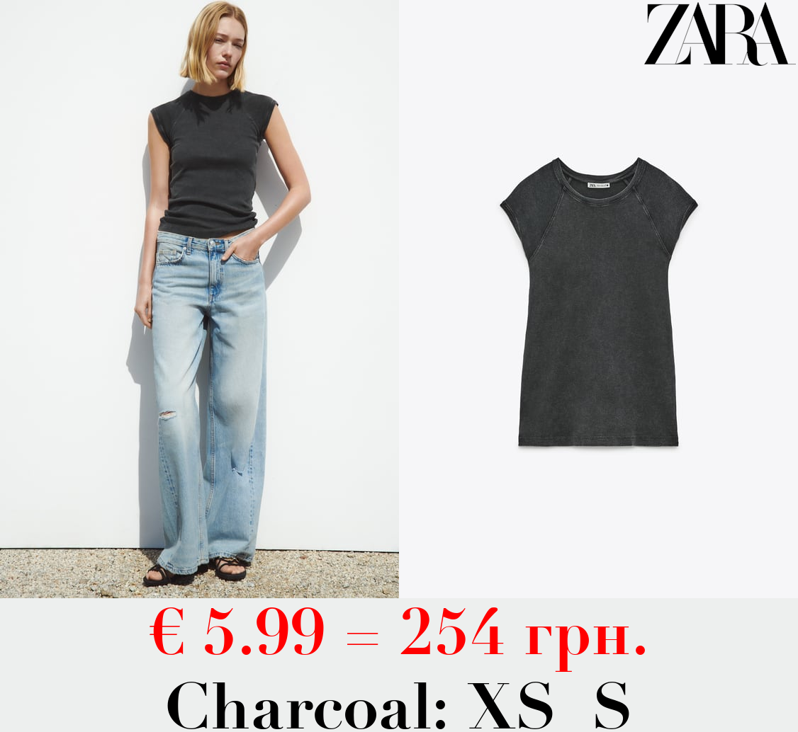 FADED COTTON T-SHIRT