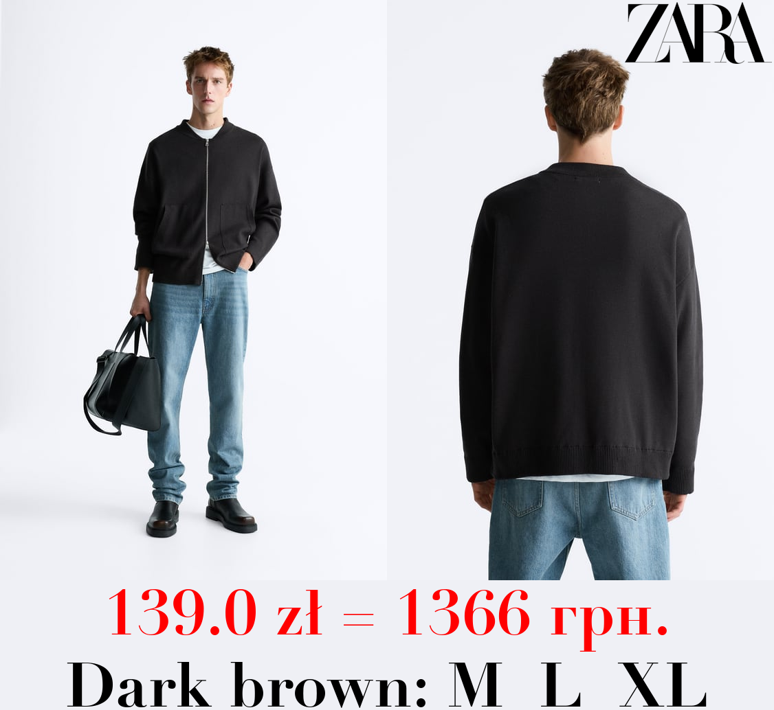 ZIP-UP KNIT JACKET