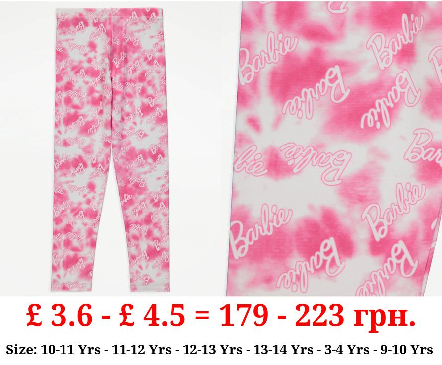 Barbie Pink Tie Dye Leggings
