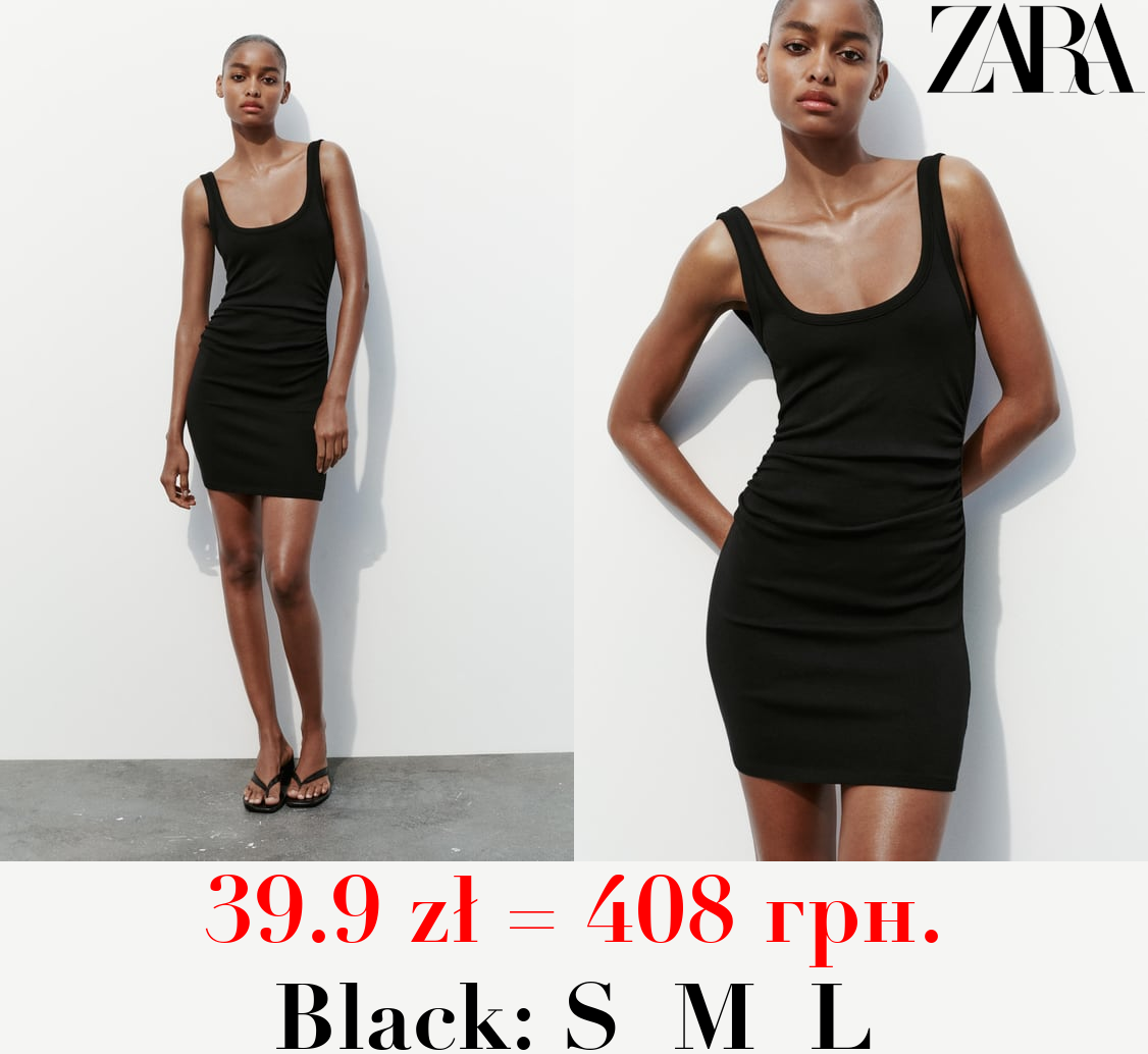 FITTED GATHERED DRESS