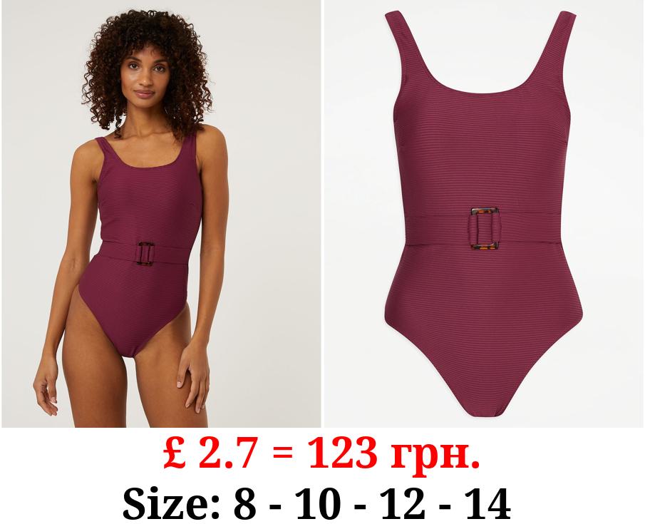 Mulberry Post Surgery Belted Swimsuit