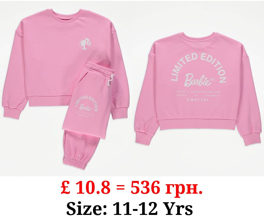 Barbie Pink Sweatshirt and Joggers Outfit