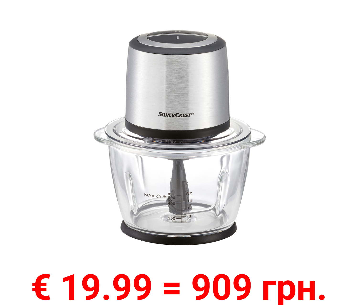 SILVERCREST® KITCHEN TOOLS Multizerkleinerer SMZE 500 C2, Edelstahl, 500 W