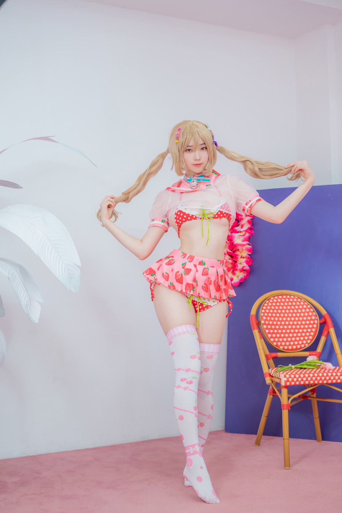 Bambi 밤비, [CreamSoda] Over knee socks Set.01 38
