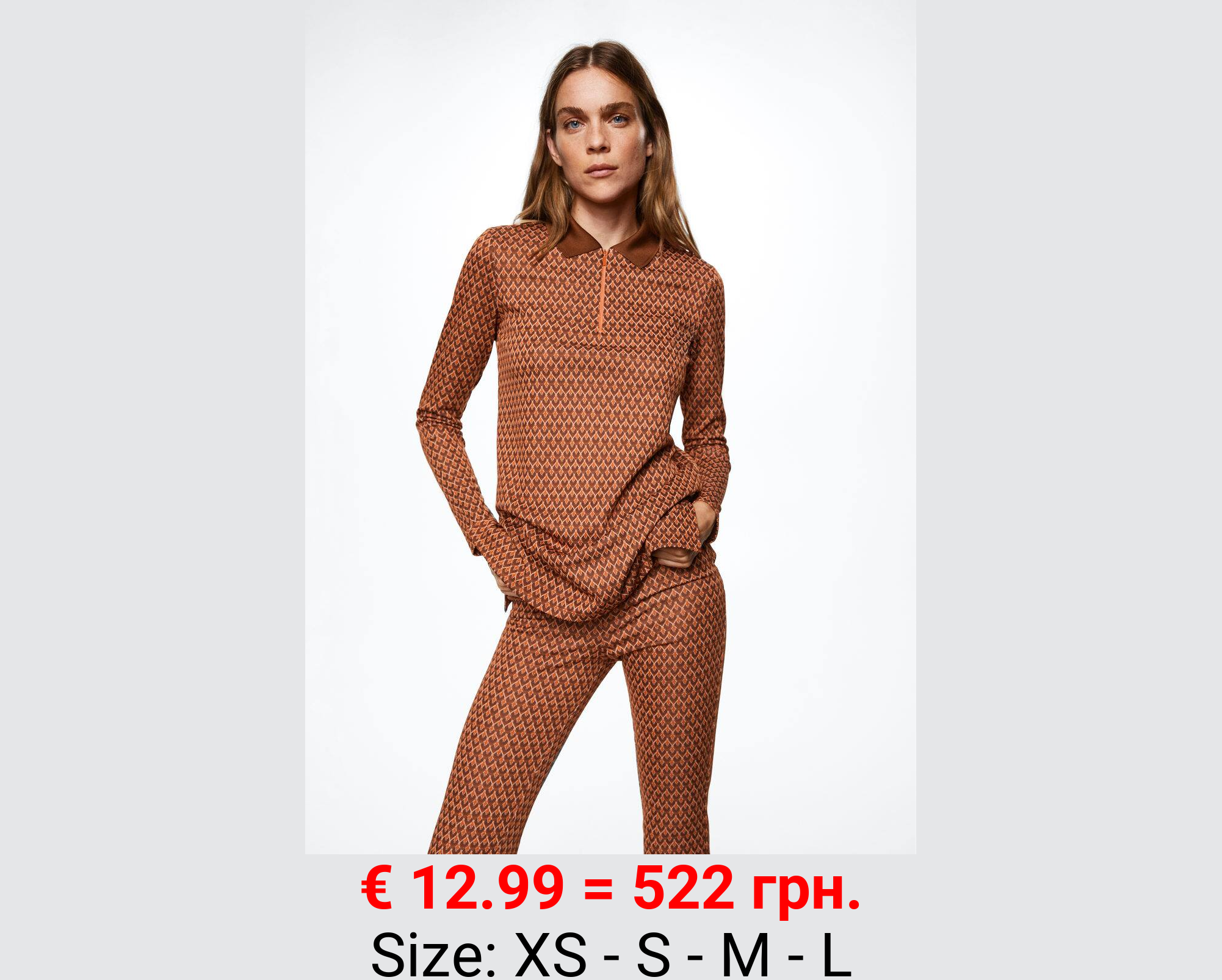 Pantalón flare estampado