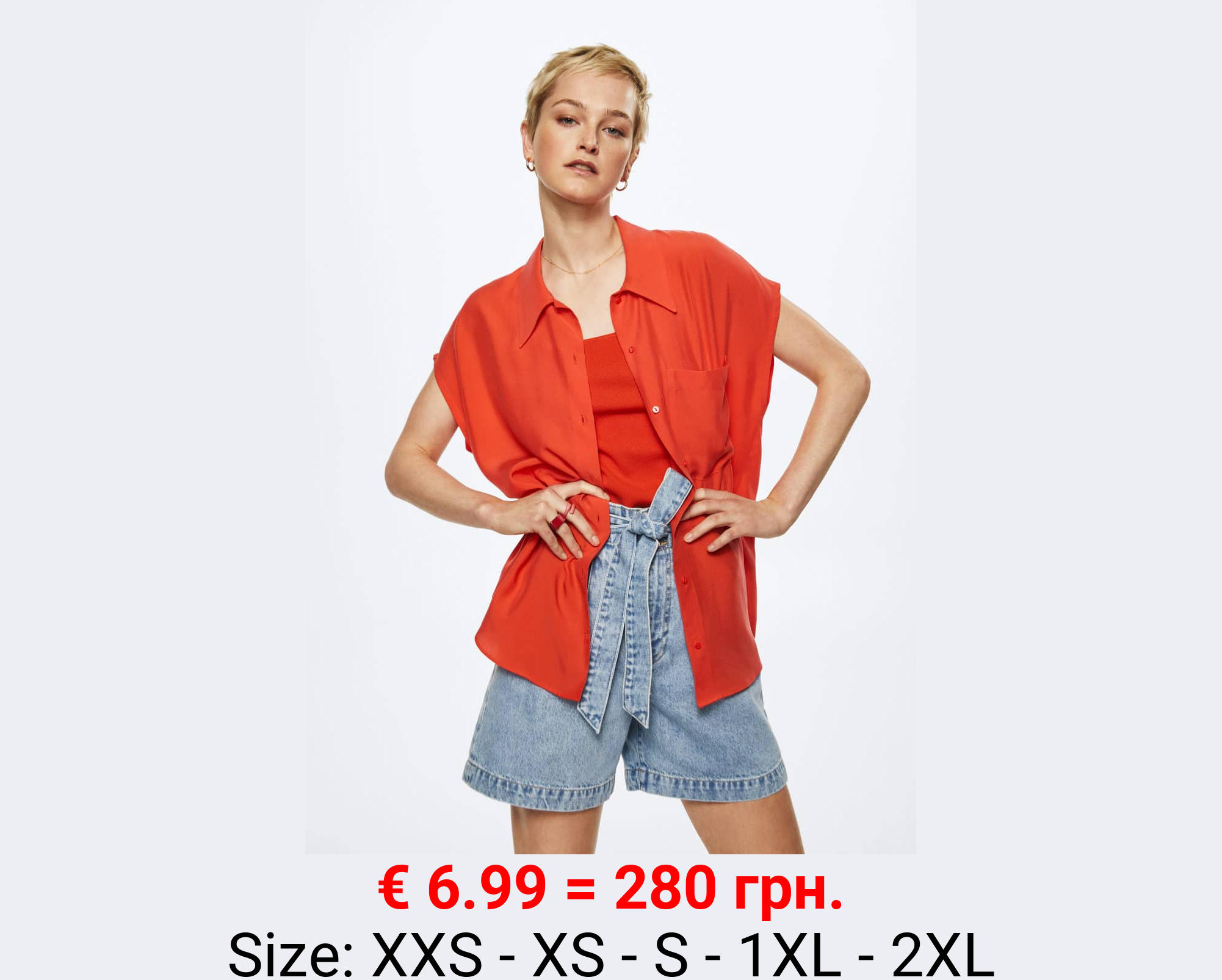 Blusa fluida lyocell