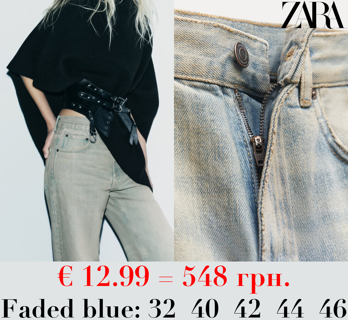 ZW COLLECTION RELAXED BOYFRIEND MID-RISE JEANS
