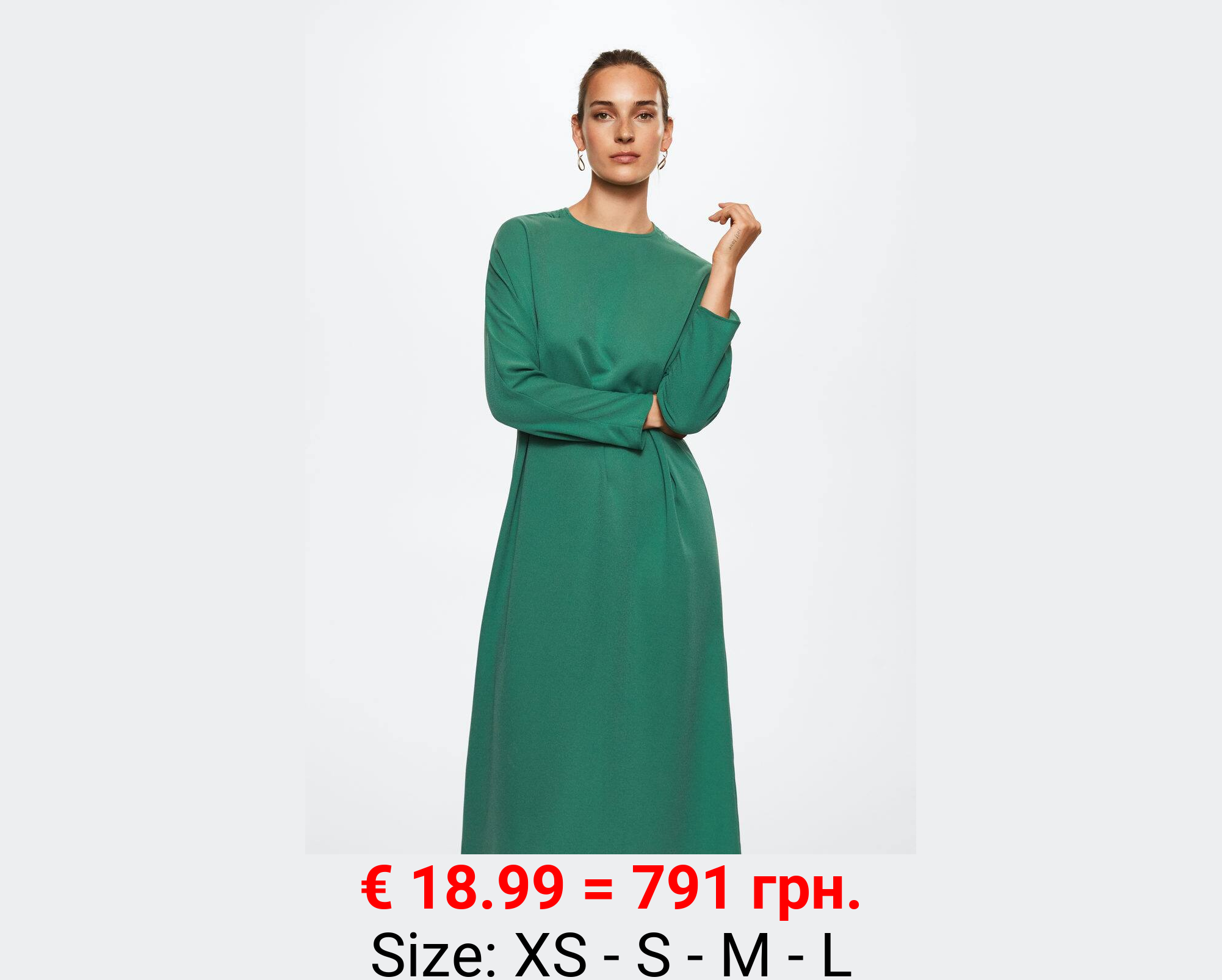 Vestido detalle fruncido