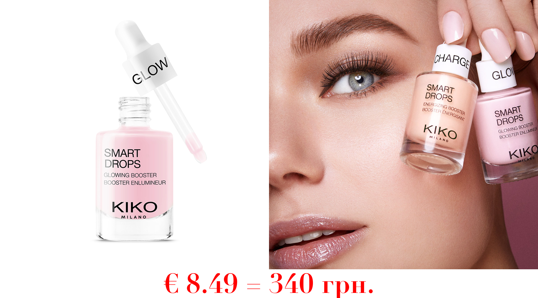 smart glow dropsGesichts-Booster mit Glow-Effekt