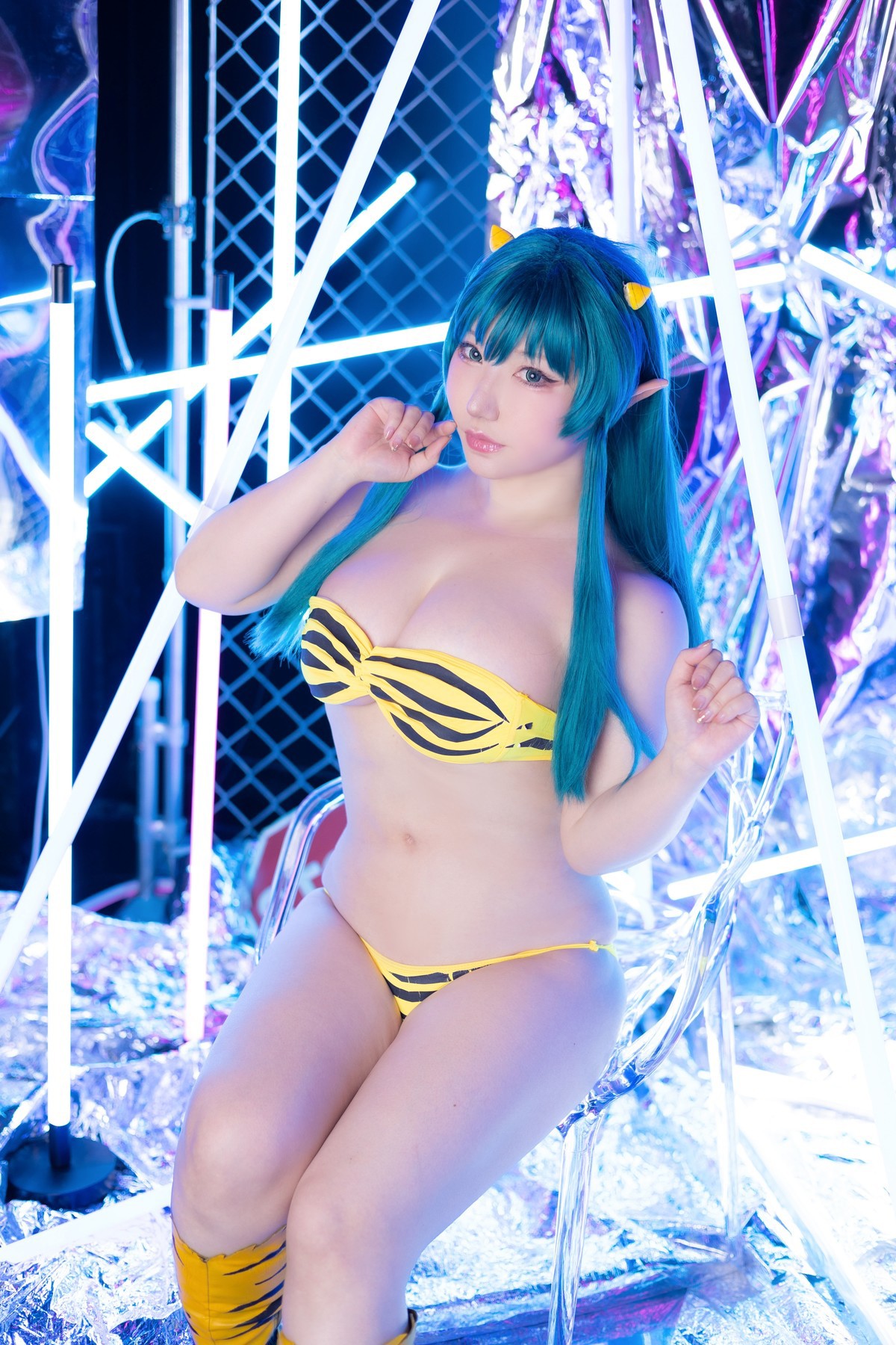 Cosplay SAKUサク Lum ラム うる星やつら Set.04 36