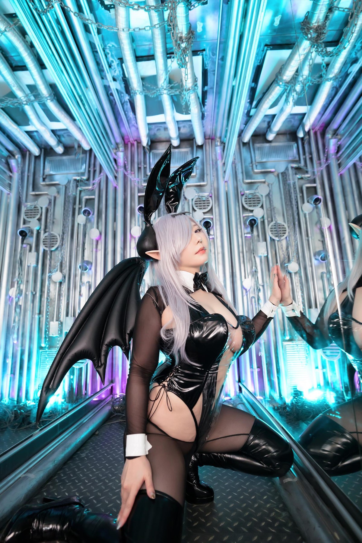 Cosplay SAKUサク See-through Bunny Succubus Set.03 5