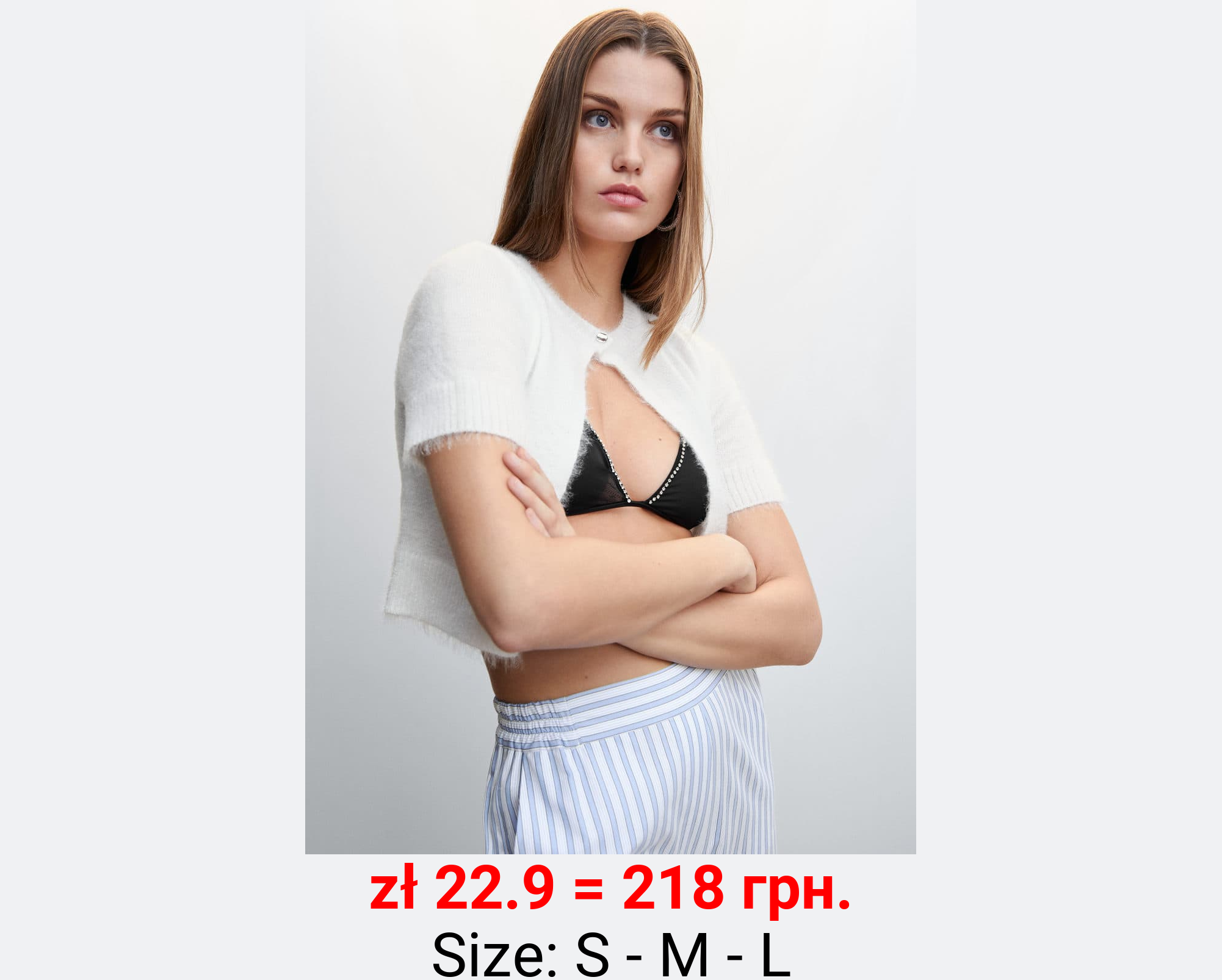 Cárdigan corto abierto