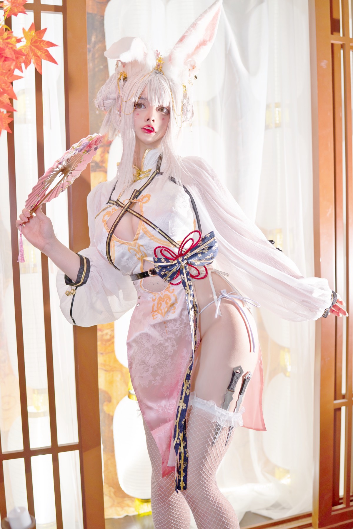 NinJA阿寨寨 Cosplay 肉肉大白兔 15