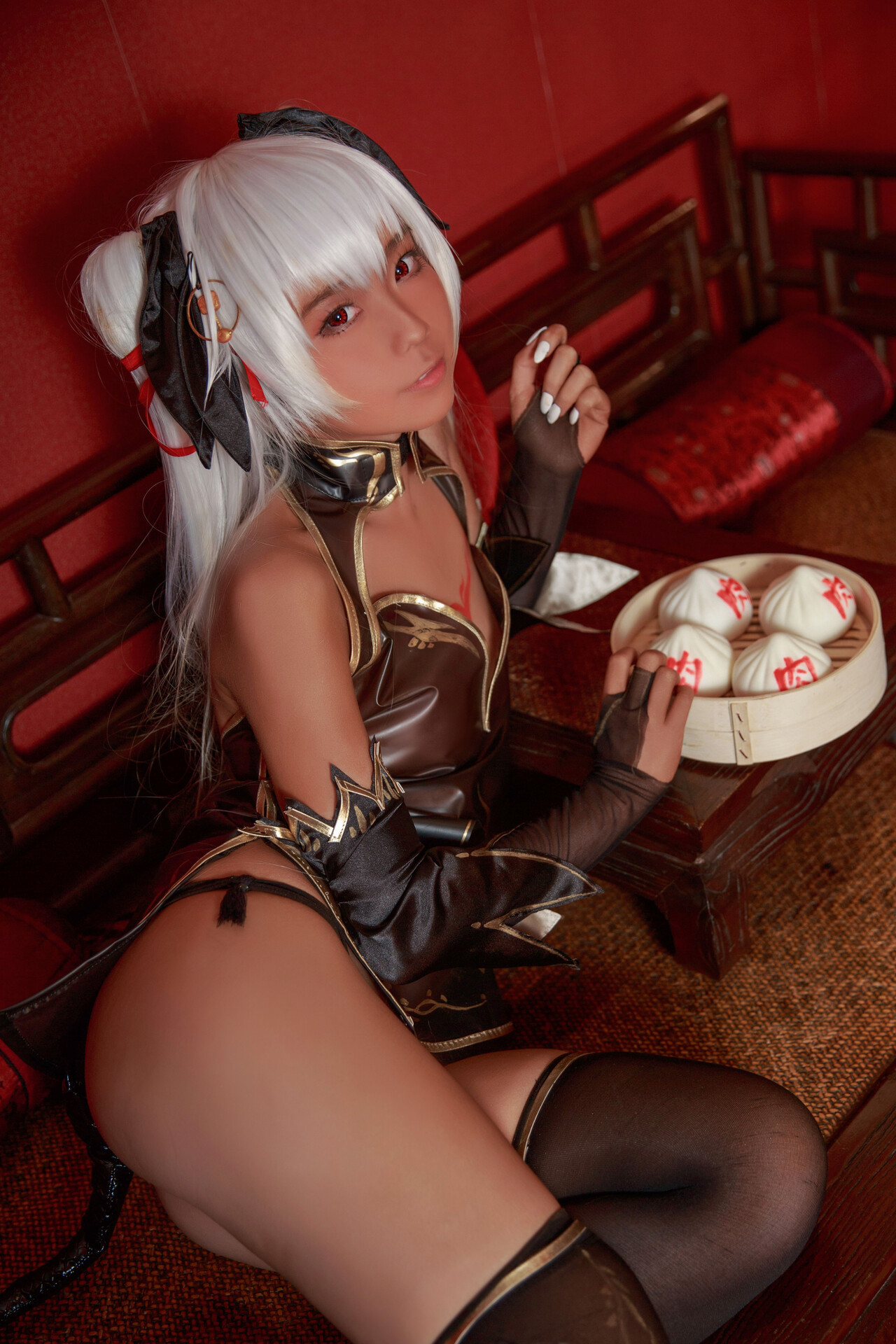 [G44不會受傷] 褐色旗袍娘 Brown Cheongsam Girl 5