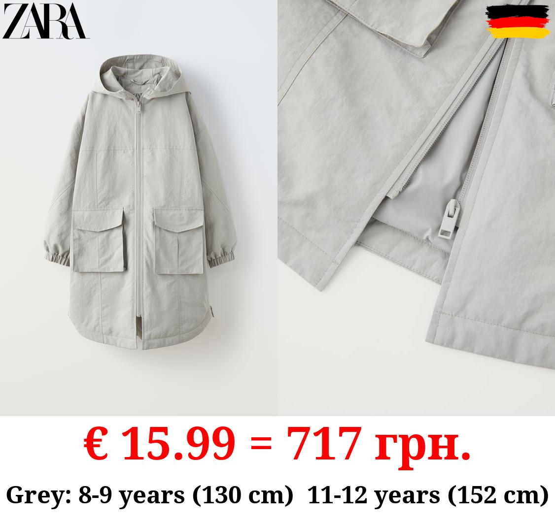 LONG TECHNICAL PARKA WITH POCKETS