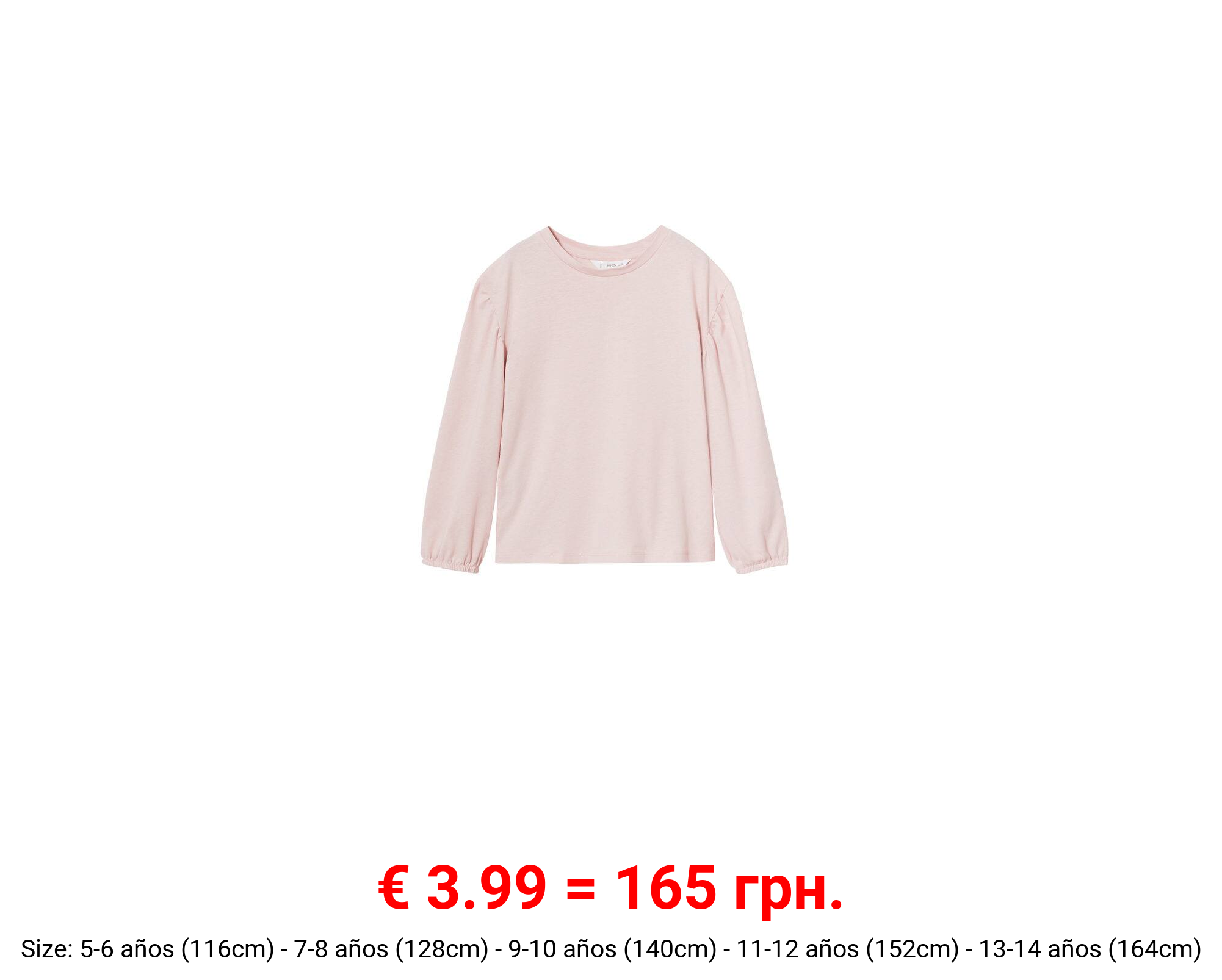 Camiseta algodón manga larga