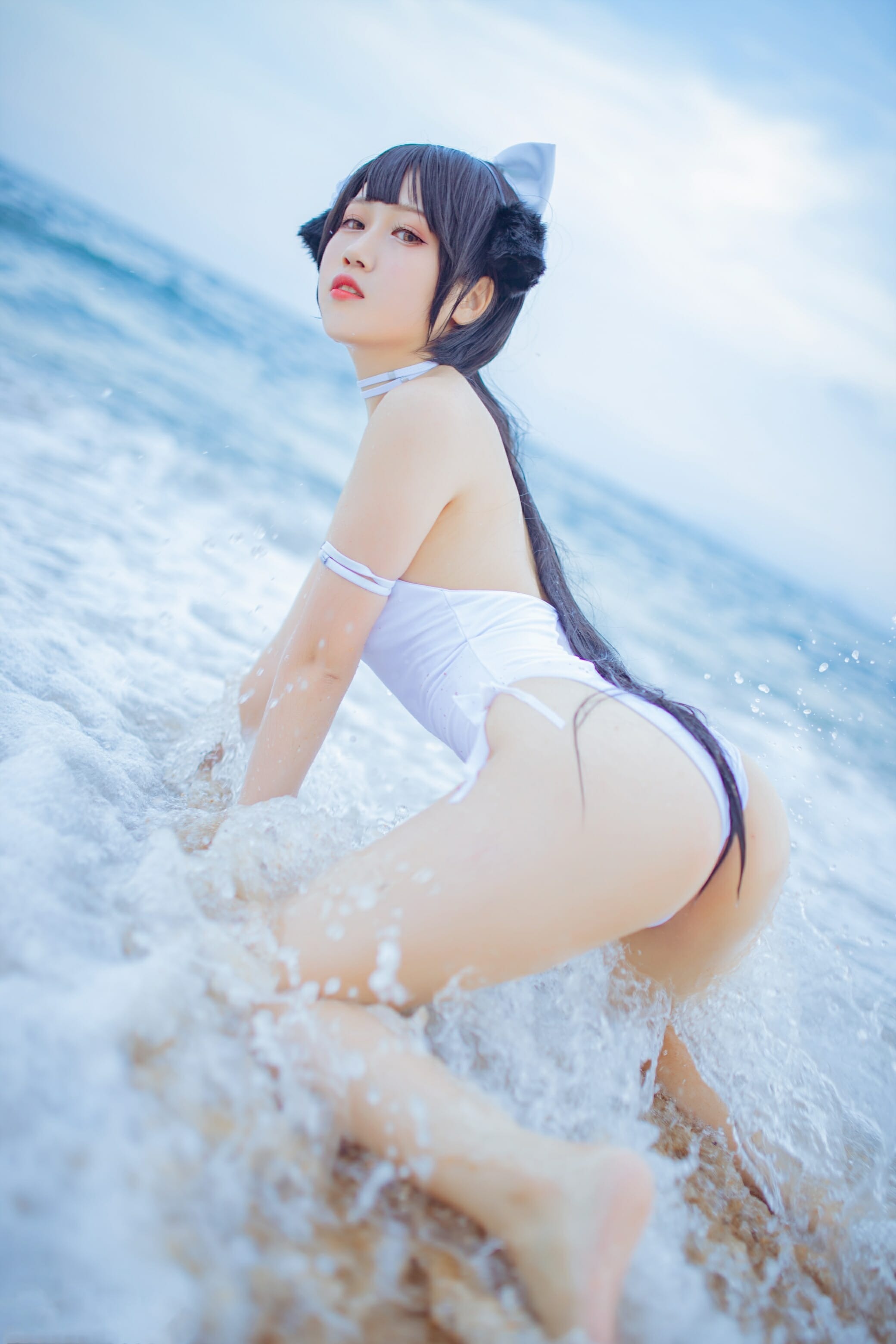 抖娘利世-碧蓝航线高雄 爱宕泳装[41P] 22