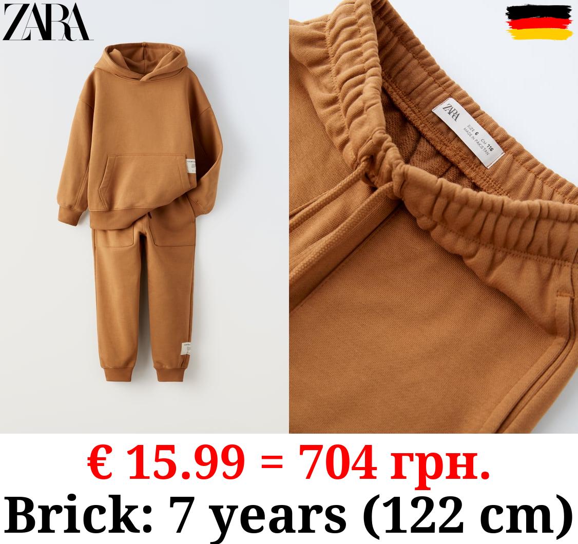 PLUSH HOODIE AND TROUSERS CO ORD