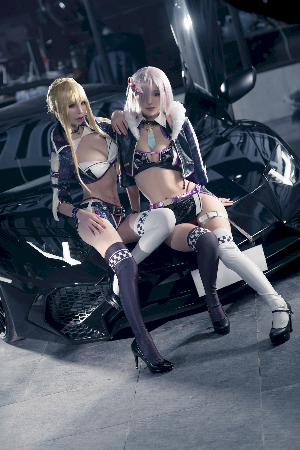 奶文文 & 愛先生PhD Cosplay アルトリア・ペンドラゴン & マシュ・キリエライト 34