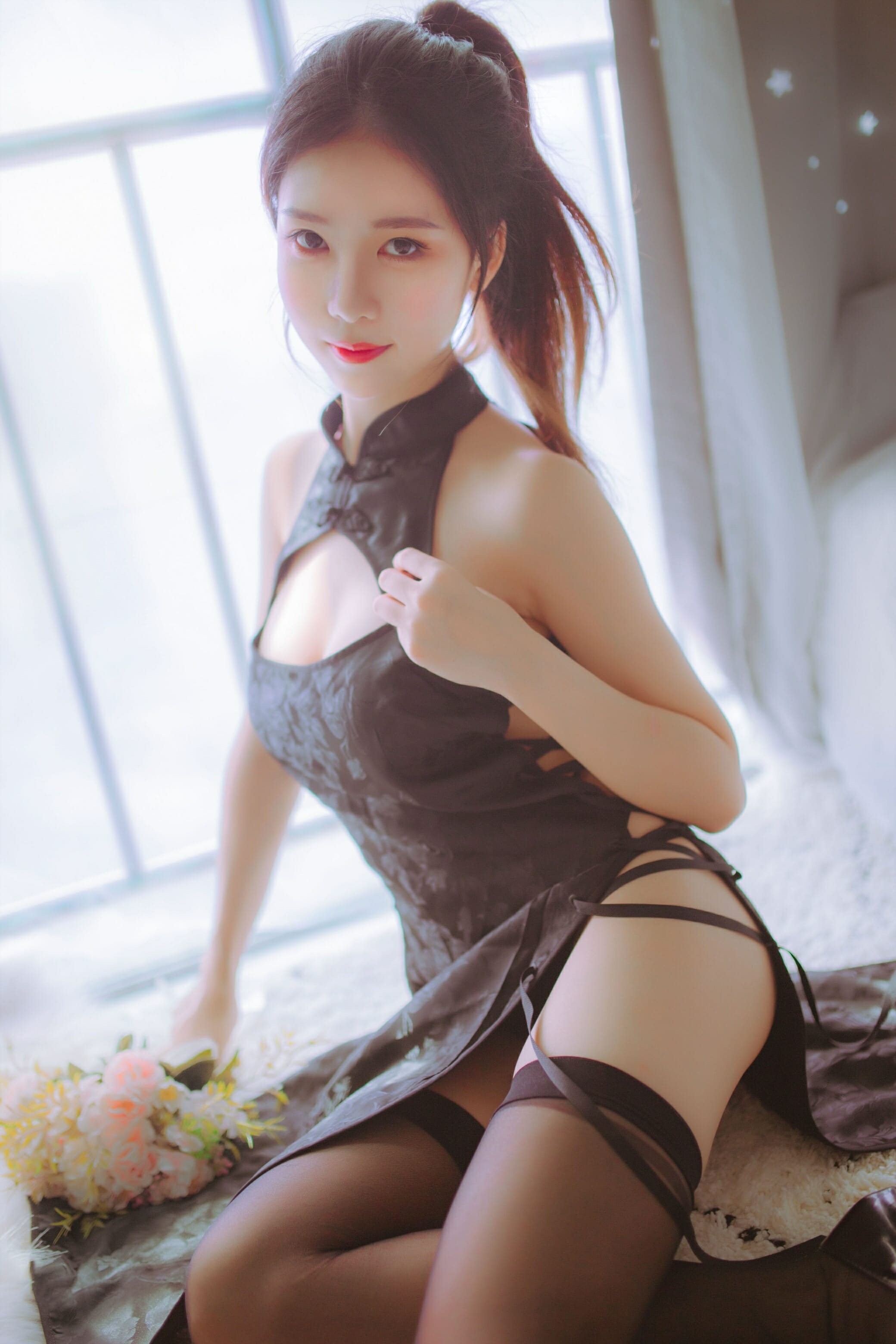 抖娘利世-黑白旗袍双子[41P] 36
