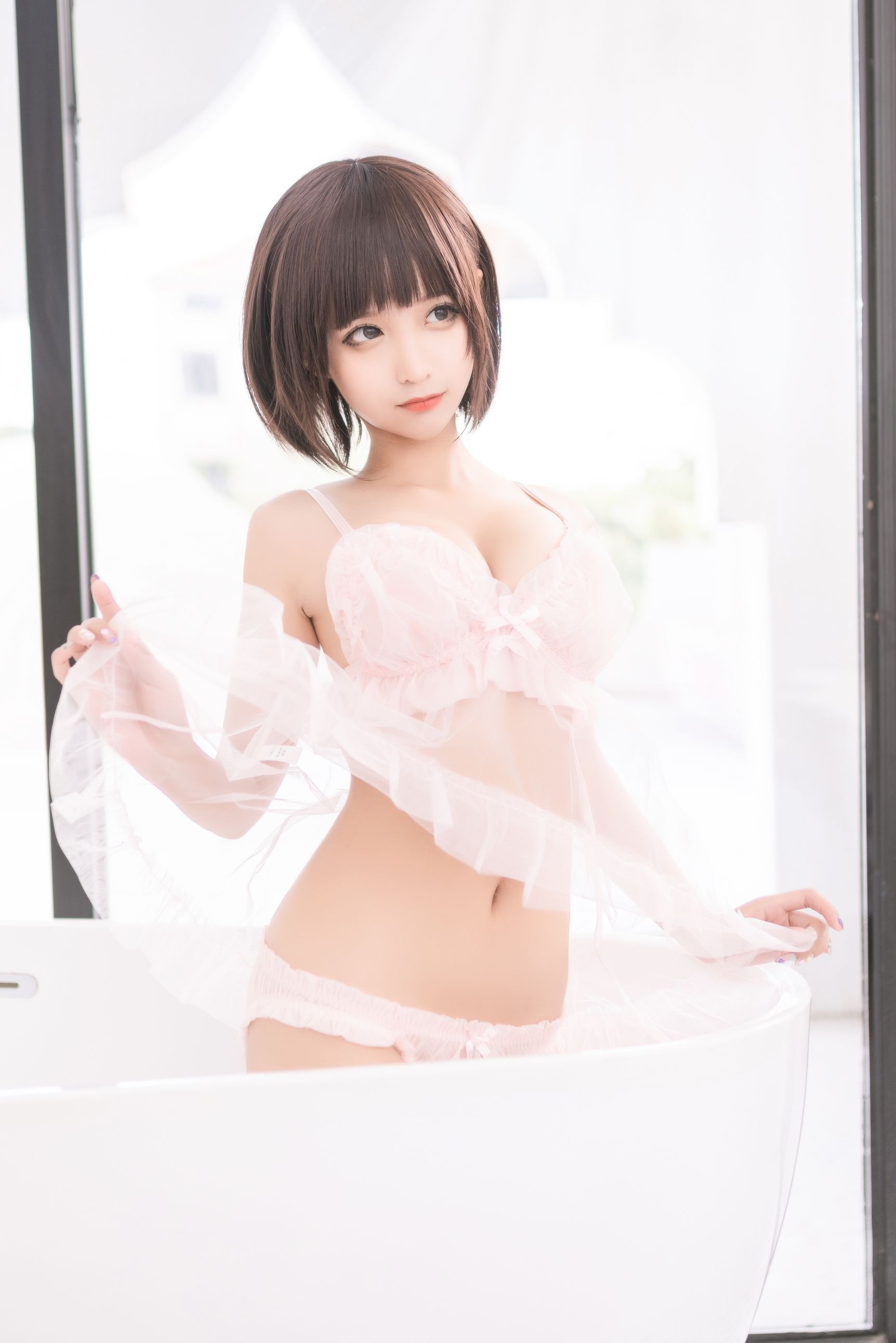 沫沫真爱版 粉纱 2