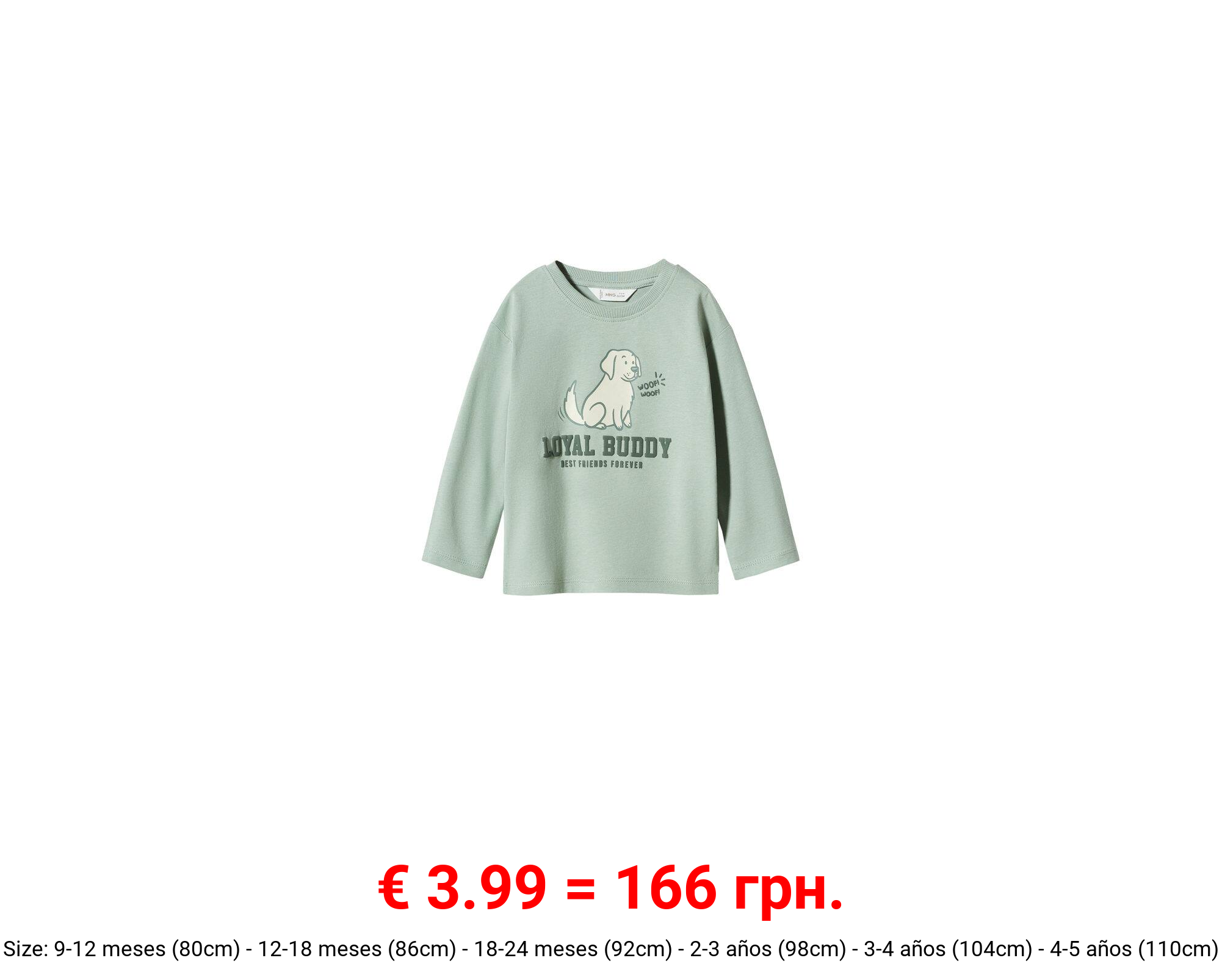 Camiseta manga larga estampada