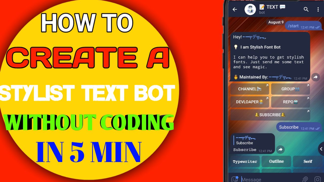 Bot text