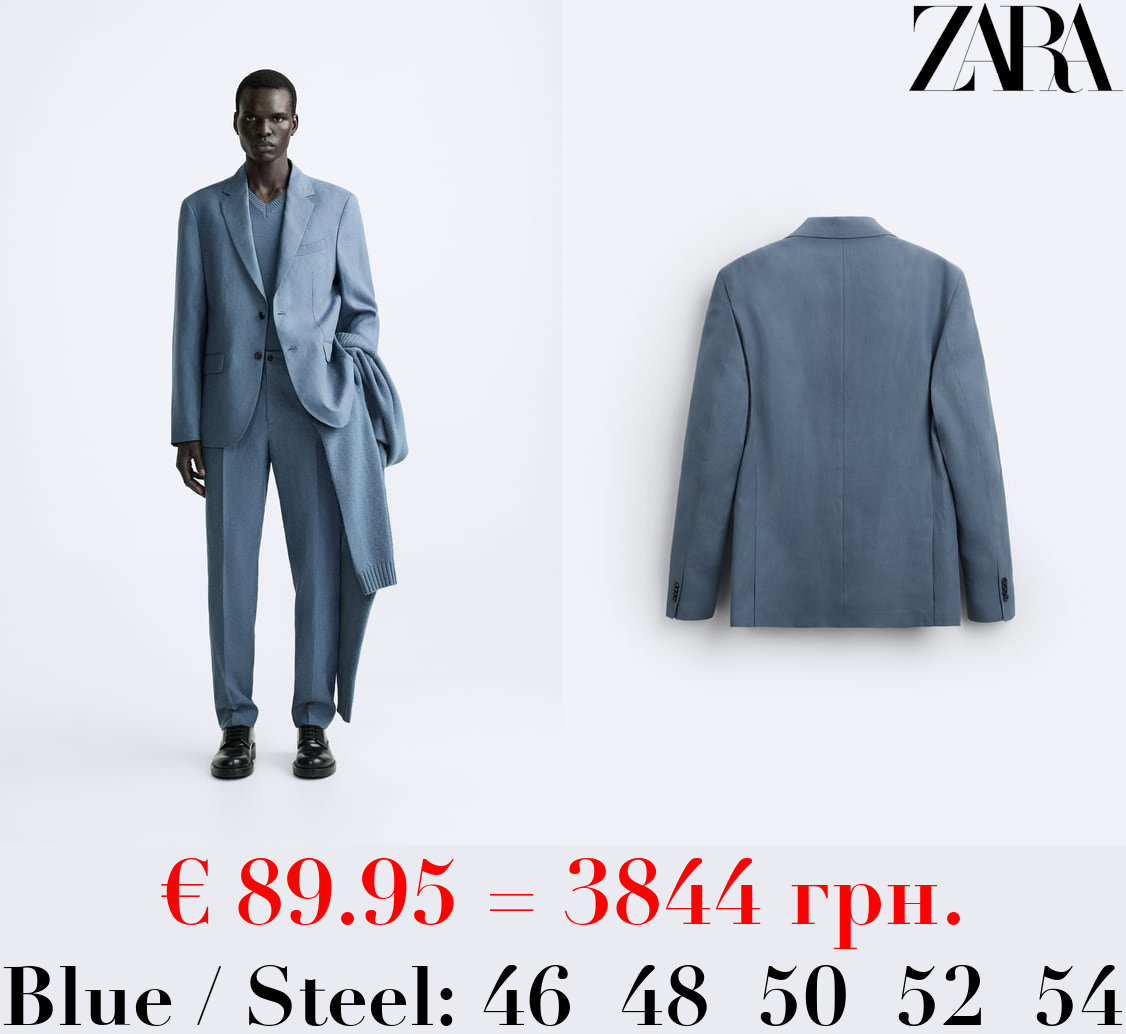 100% LINEN SUIT BLAZER