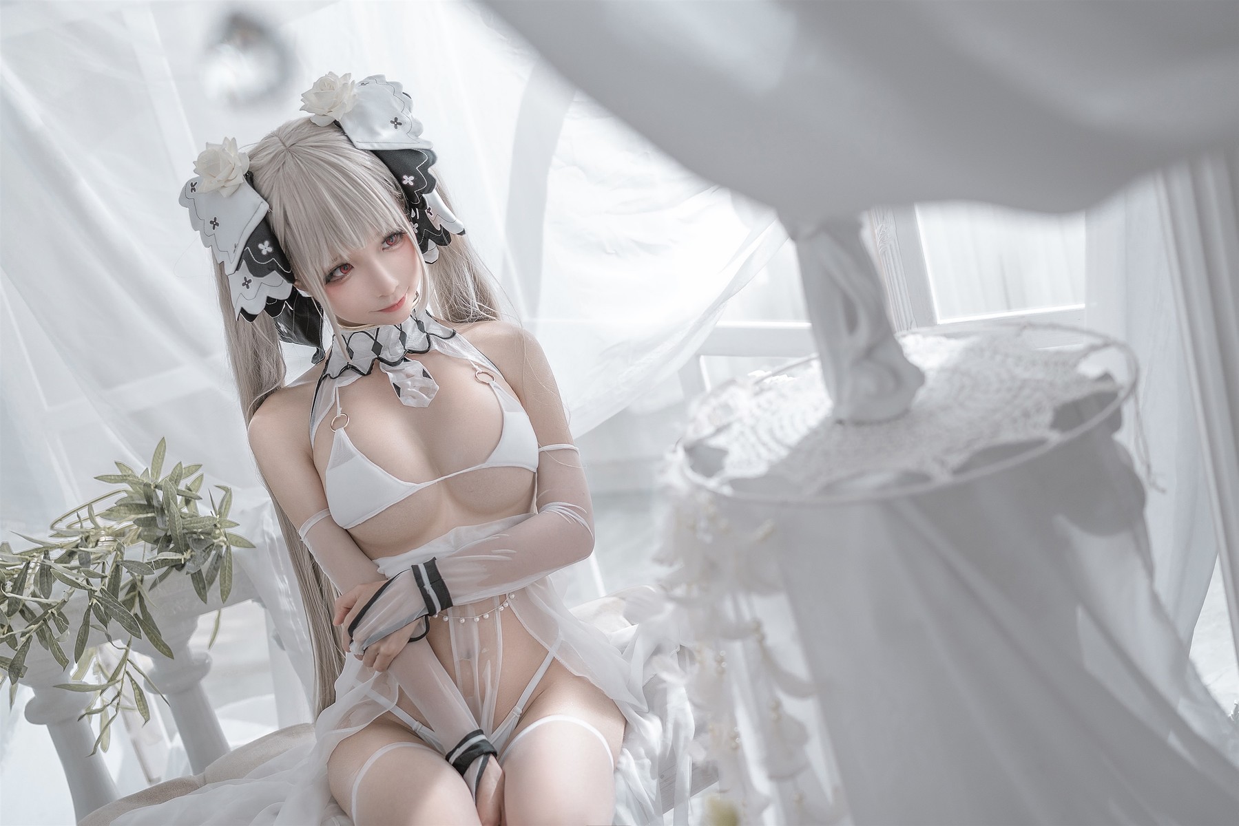 蠢沫沫 Cosplay 可畏婚纱 18