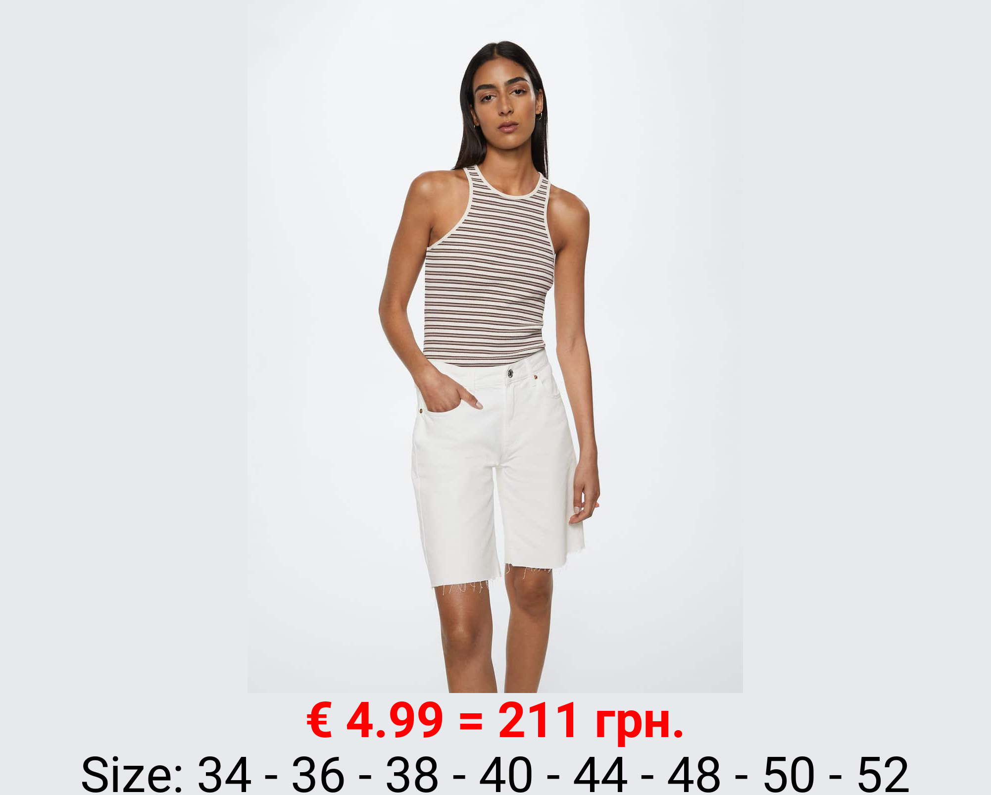 Bermudas vaqueras bajo deshilachado