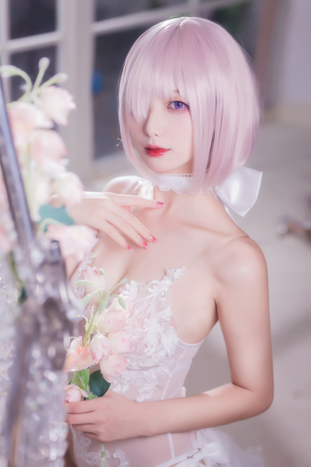 Cosplay 封疆疆v 婚纱玛修 15