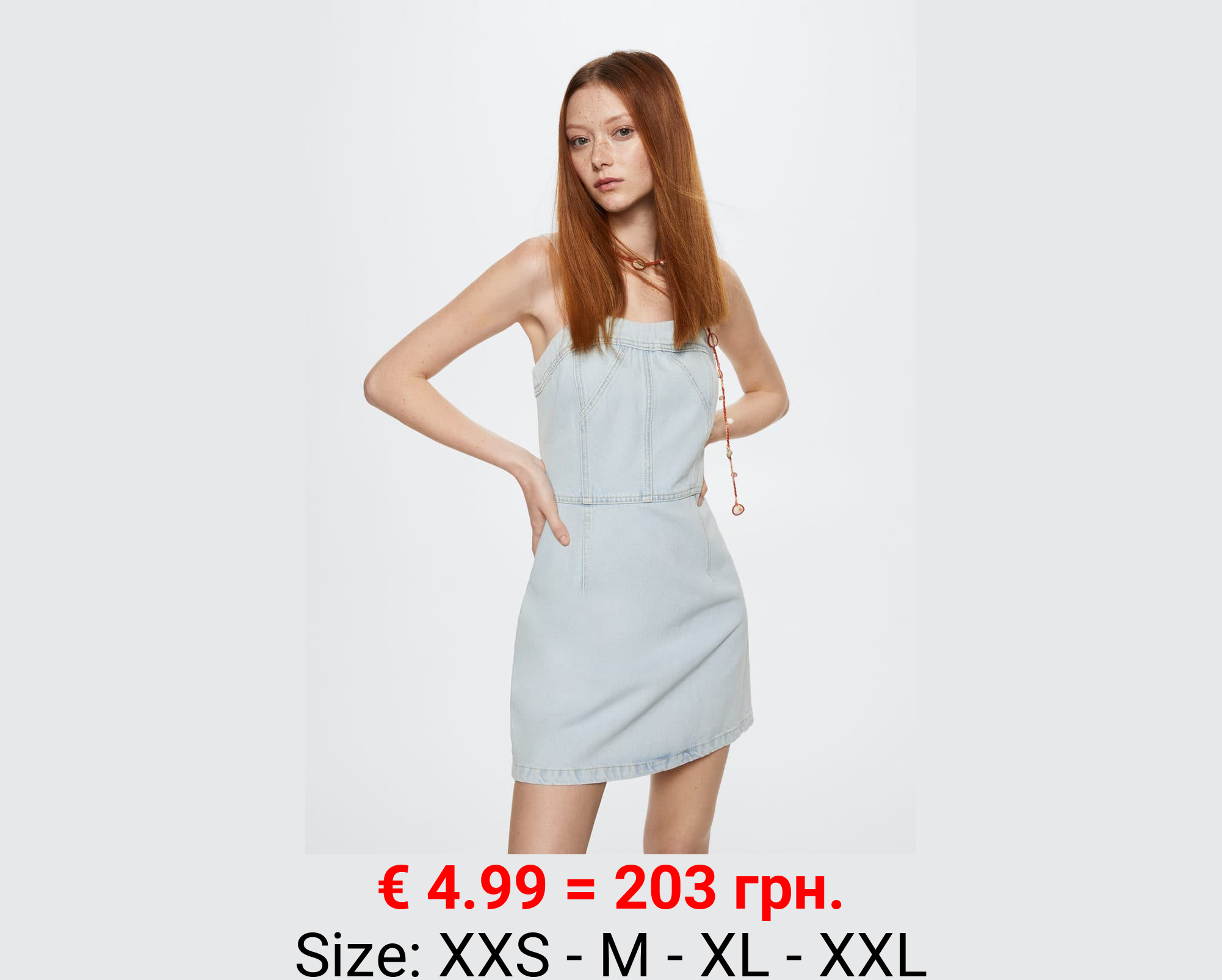 Vestido vaquero cremallera