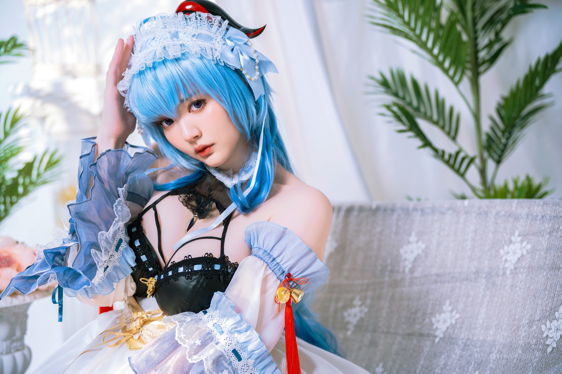 Cosplay Ying Tze 甘雨 Ganyu Maid 8