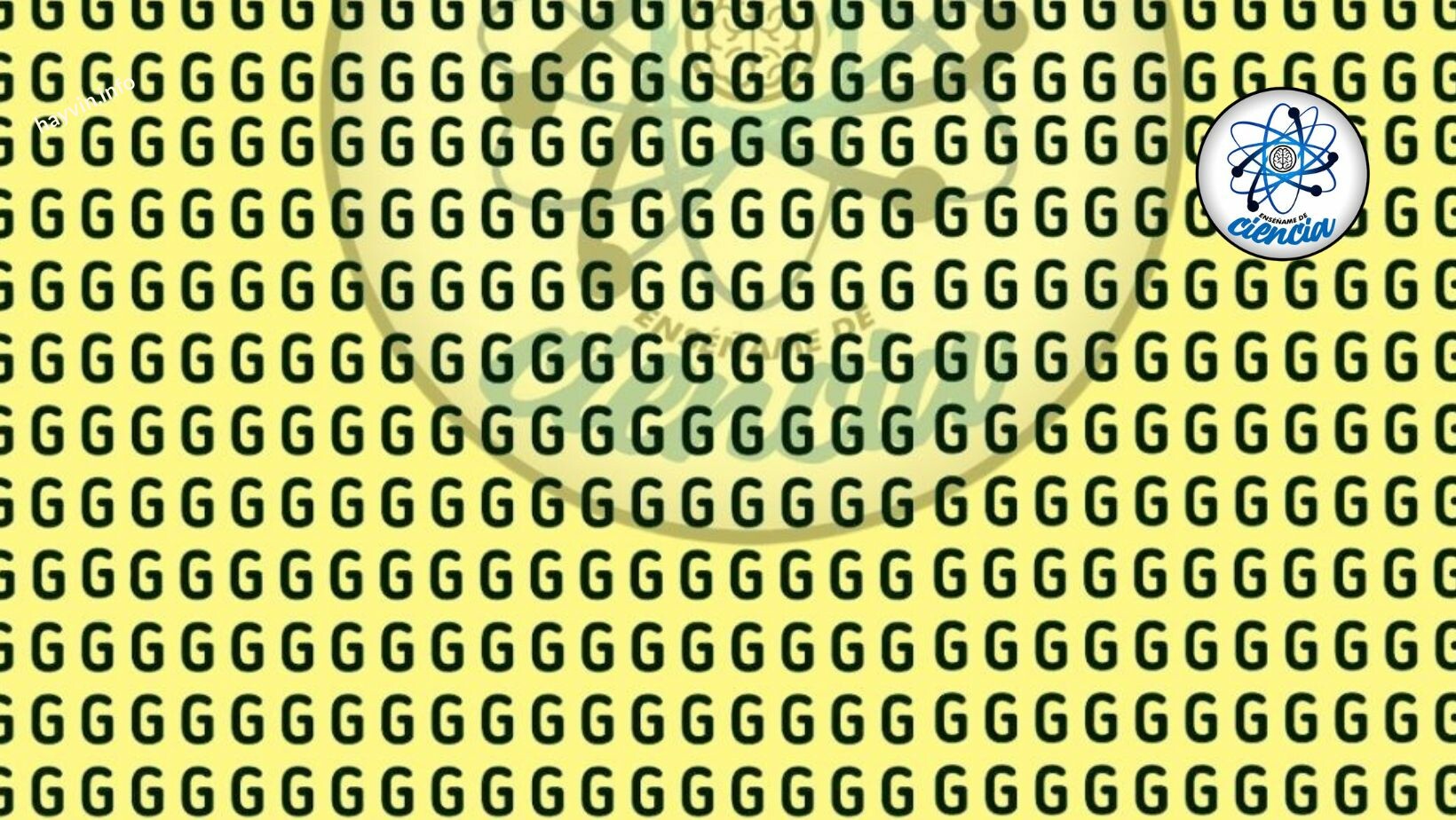 Keresse meg a „C” betűt a „G” között a felkapott vizuális rejtvényben, 5 másodperc áll rendelkezésére
