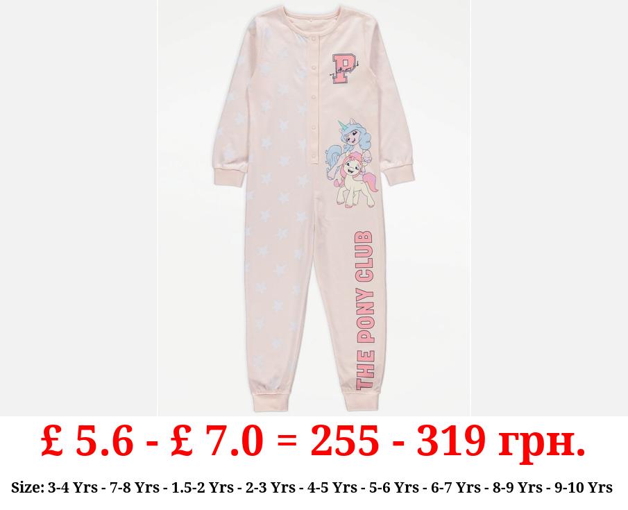 My Little Pony Pink Star Print Onesie