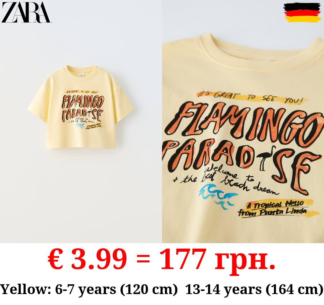 FLAMINGO PRINT T-SHIRT