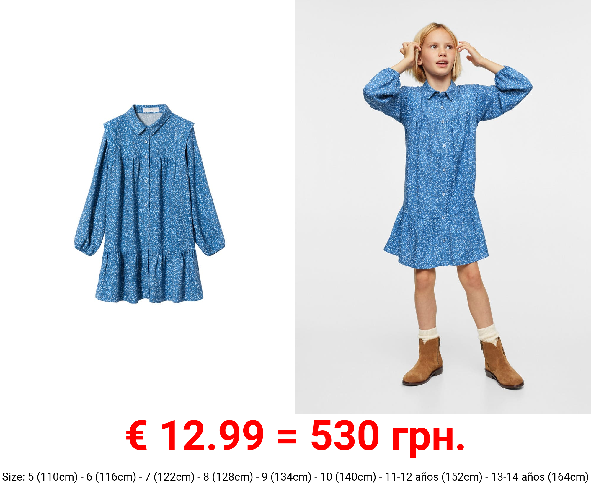 vestido estampado flores