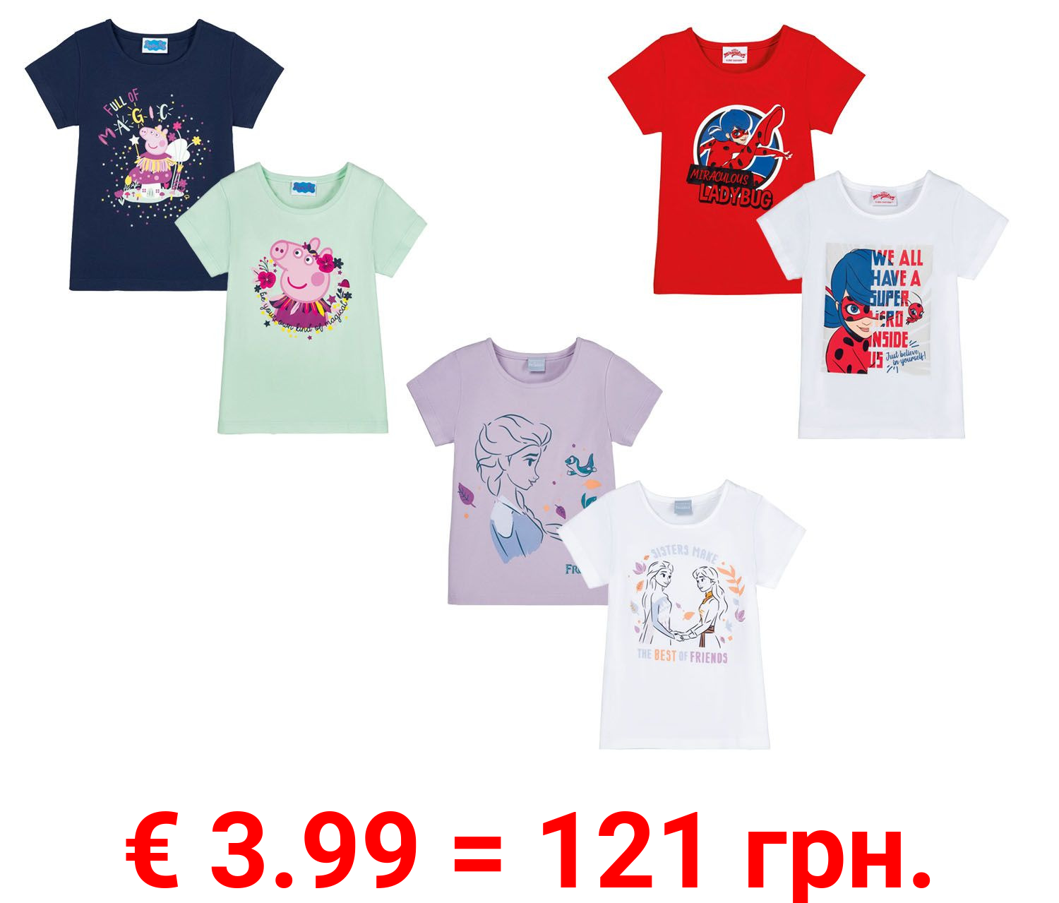 Kleinkinder / Kinder Mädchen T-Shirts, 2 Stück