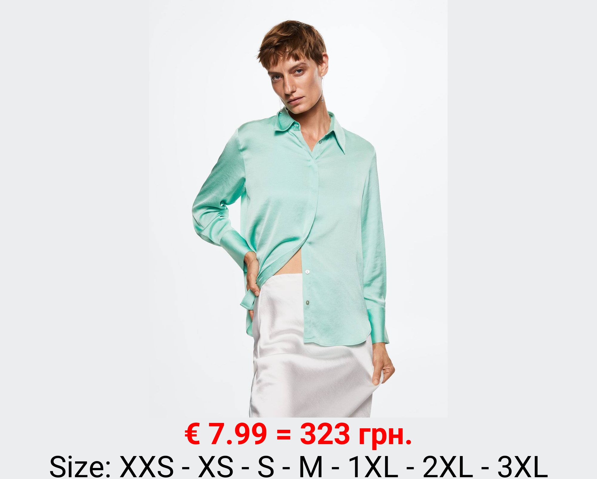 Camisa fluida satinada