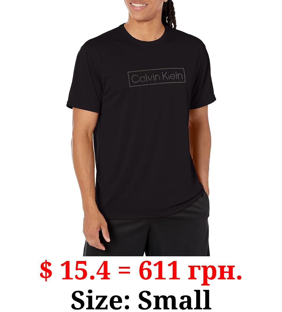 Calvin Klein Men's Light Weight Quick Dry Short Sleeve 40+ UPF Protection