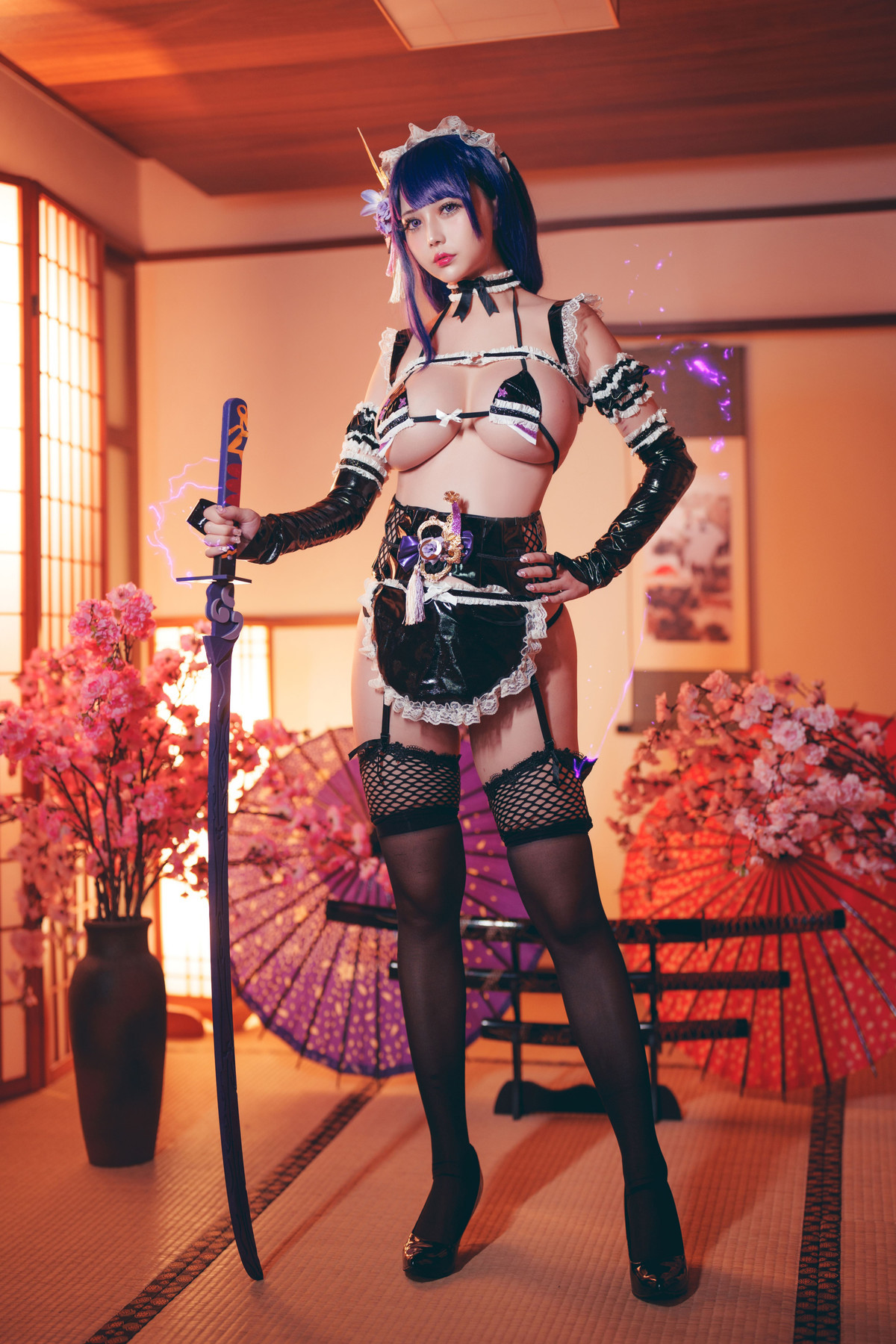 Cosplay 沖田凜花Rinka 雷电将军 9