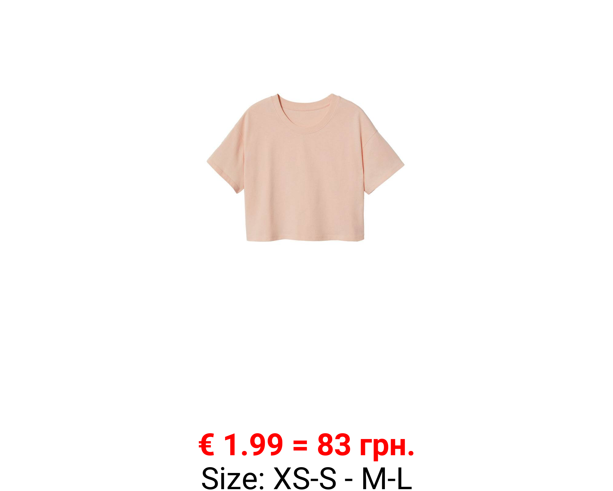 Camiseta crop algodón