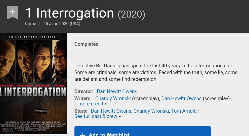 1 Interrogation (2020) WEBRip 720p/1080p – Telegraph