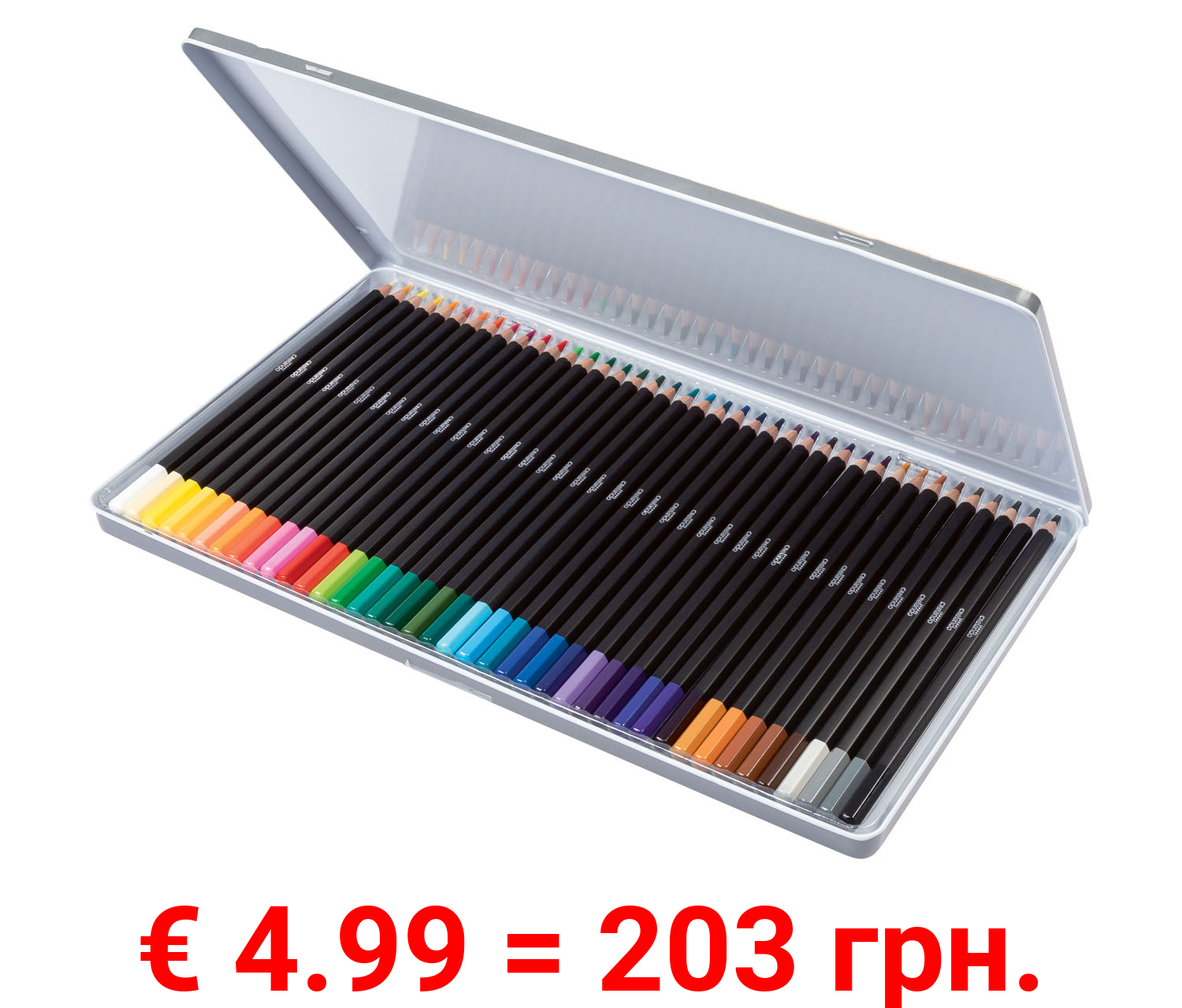 crelando Künstlerfarbstifte, im Metalletui, 40er Set