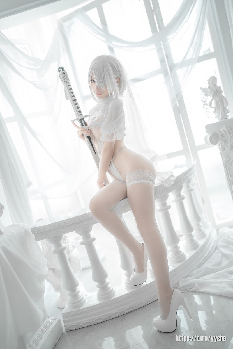 蠢沫沫 - 2B 白婚纱 [59P] 4
