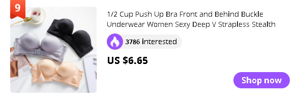 1/2 Cup Push Up Bra Front and Behind Buckle Underwear Women Sexy Deep V Strapless Stealth Brassiere Wire Free Thicken Lingerie
