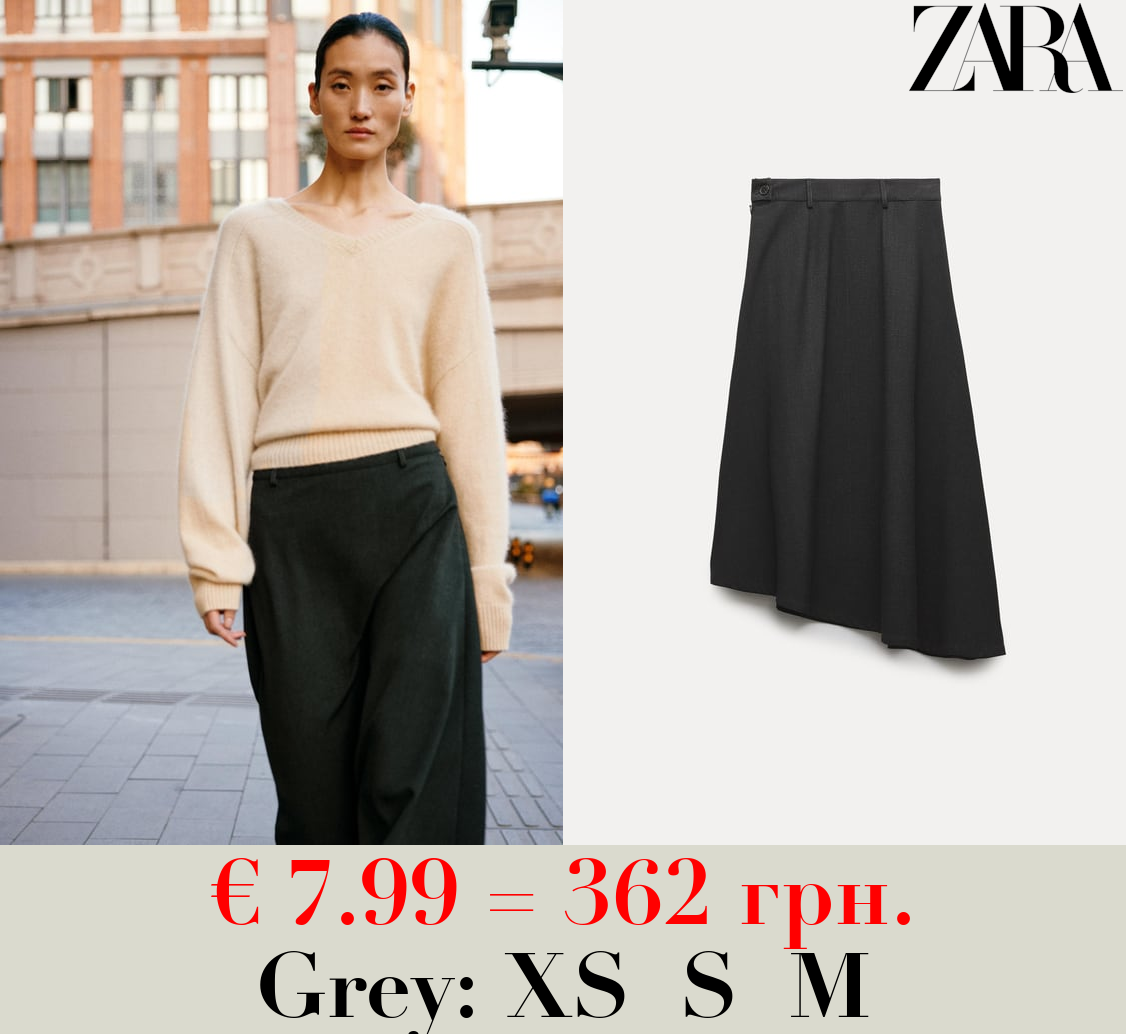ZW COLLECTION ASYMMETRIC CAPE SKIRT