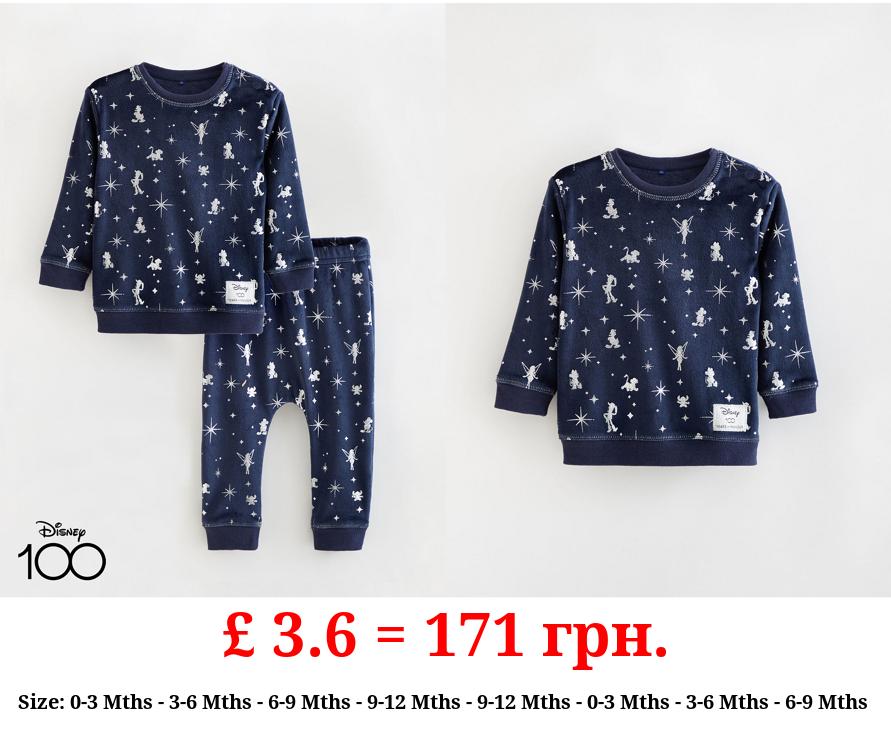 Disney 100 Fleece Matching Baby Family Christmas Pyjamas