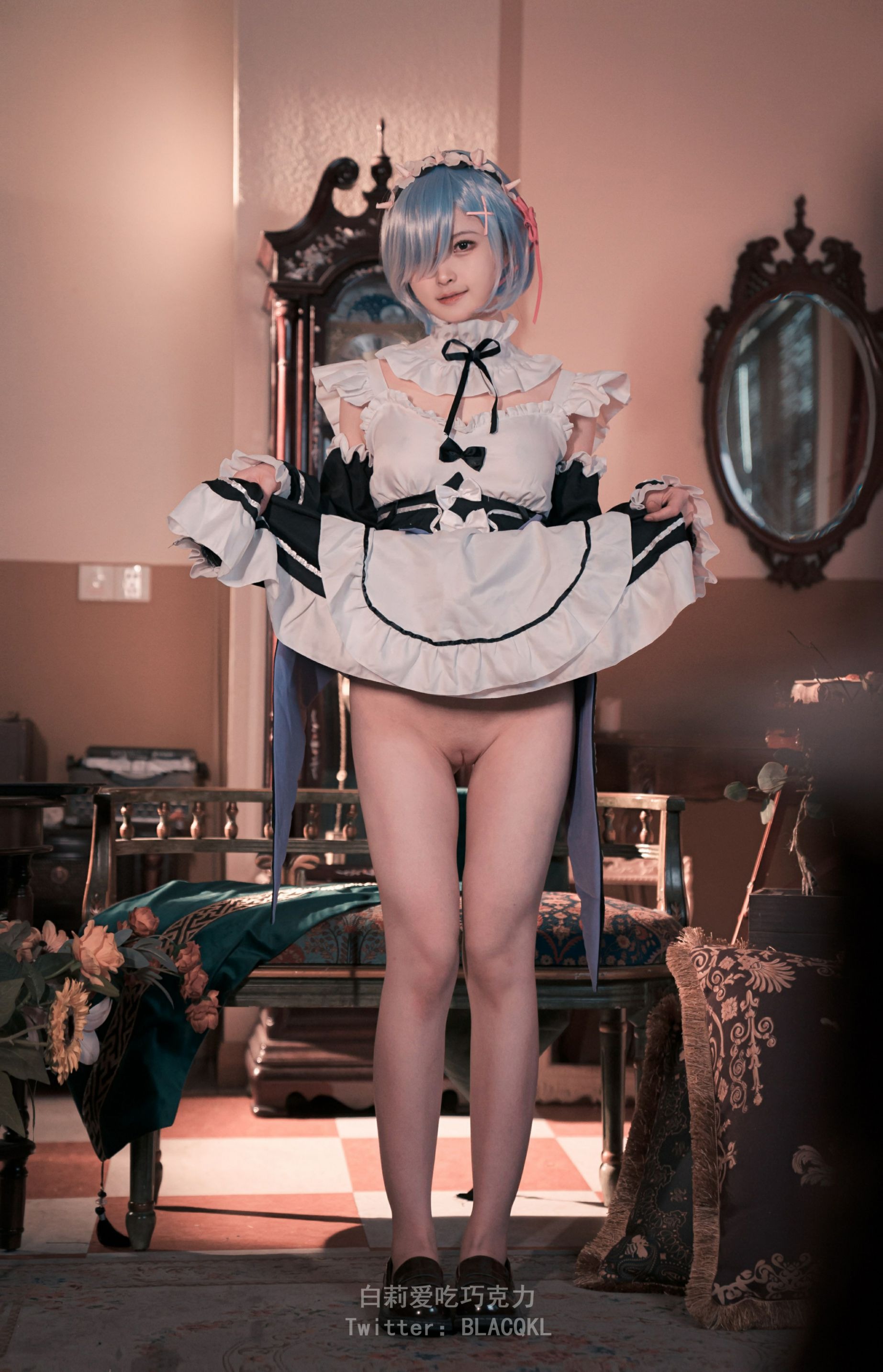 白莉 蕾姆女仆装 12