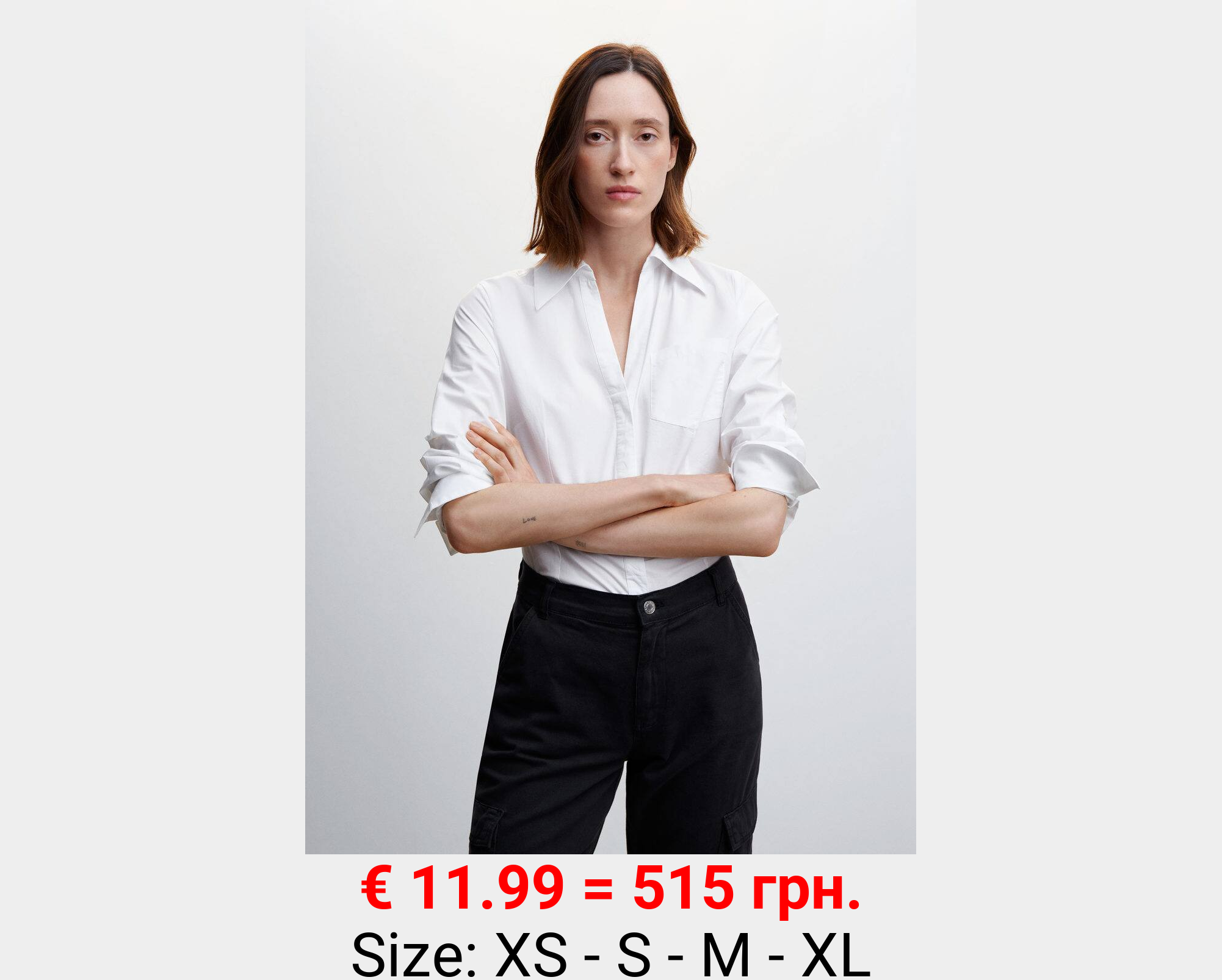 Camisa algodón pinzas